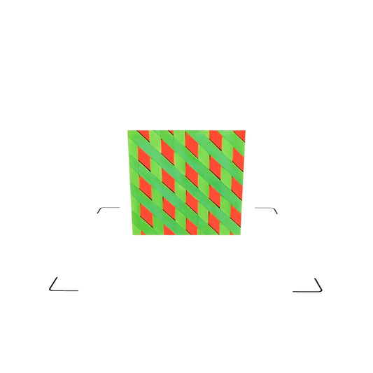Diagonal Grid Feast, 10 x 10 in., Acrylic, Canvas, 2020
