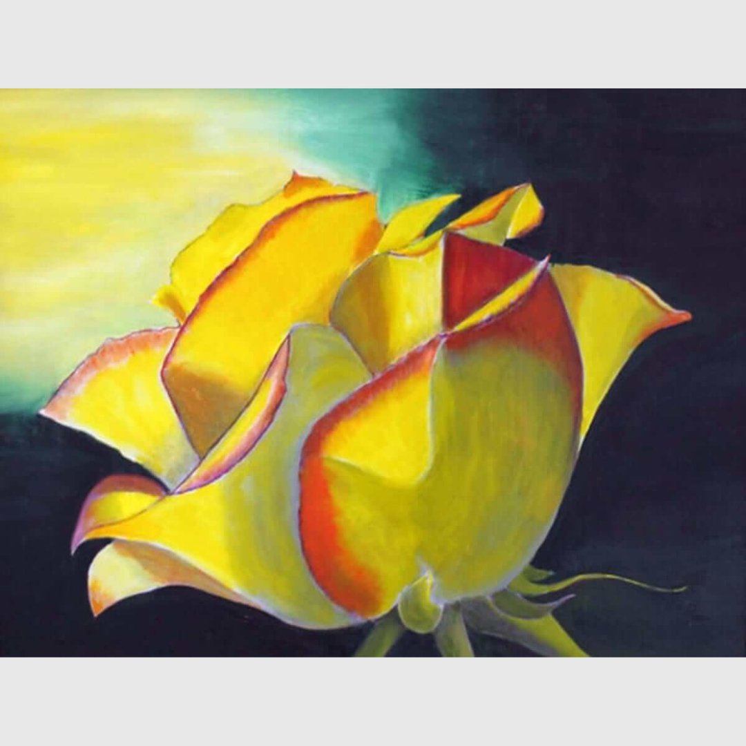 Solitary Rose, 36 x 48 in., Oil, Canvas, 2014