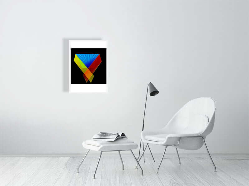 Chromaind nine painting on metal by Rossi Kelton print with different sizes. 