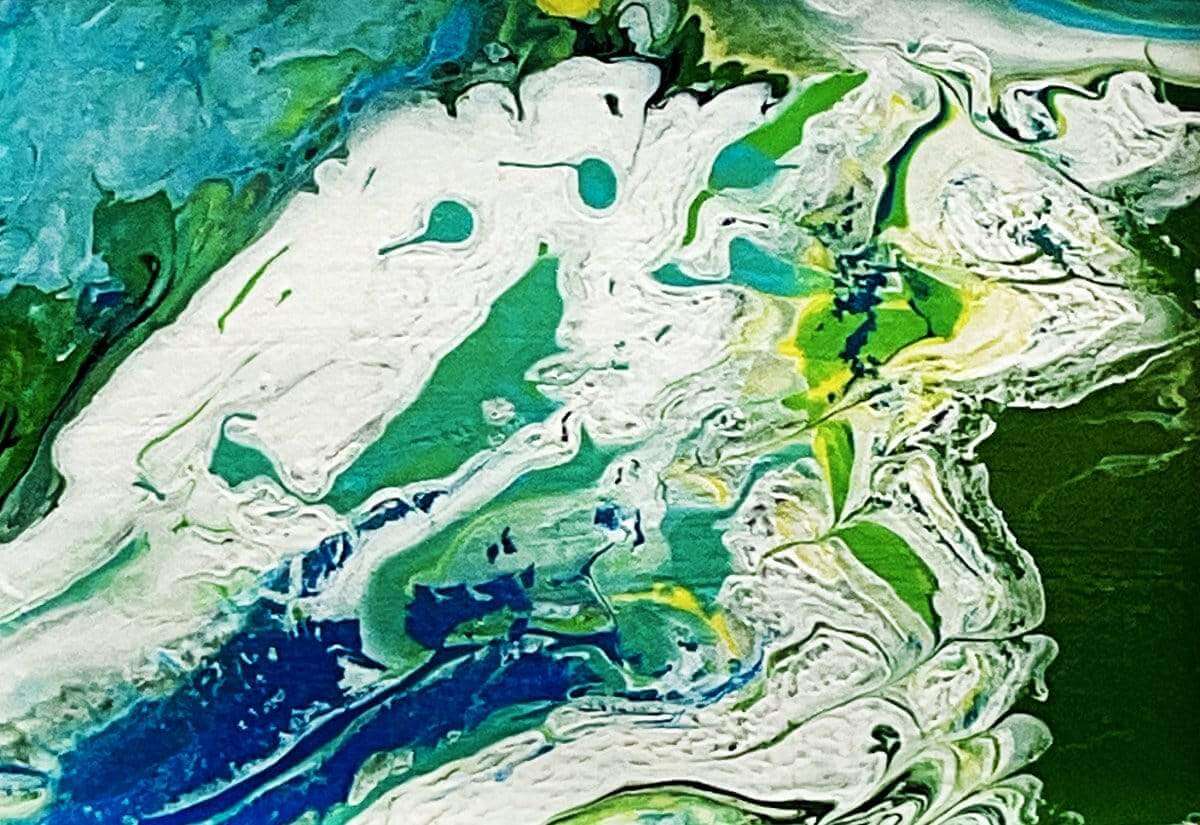 Neptune Fury, 2019, acrylic on canvas, 8 x 10 inches - Rossi